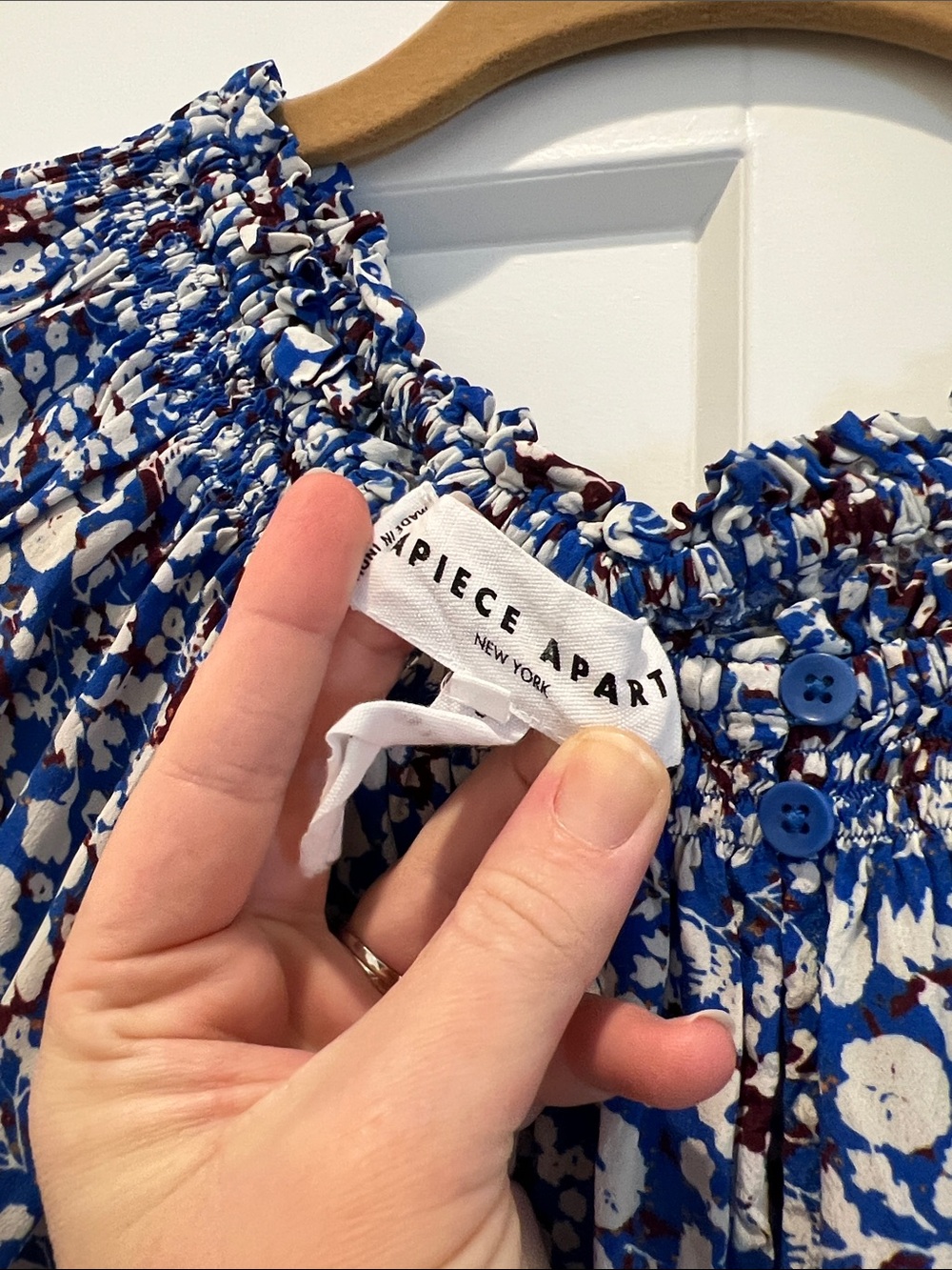 Apiece Apart Esparta Floral Short Sleeve Top - Picture 7 of 9